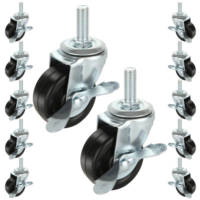 1-2 inch Rubber Caster Wheels