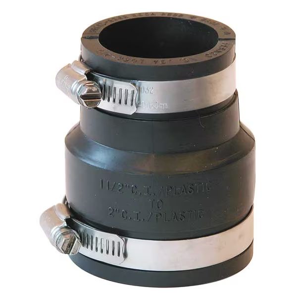 Flexible Coupling, For Pipe Size 2x1-1/2"