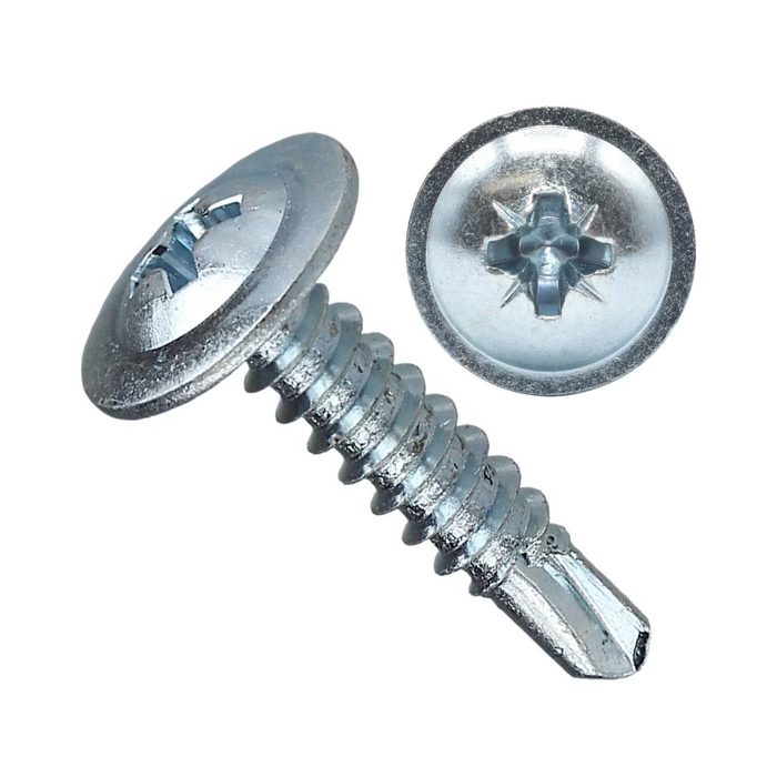 #10-16 x 3/8 Phillips Full Contour Truss Self Tapping Screw Type AB, Full Thread