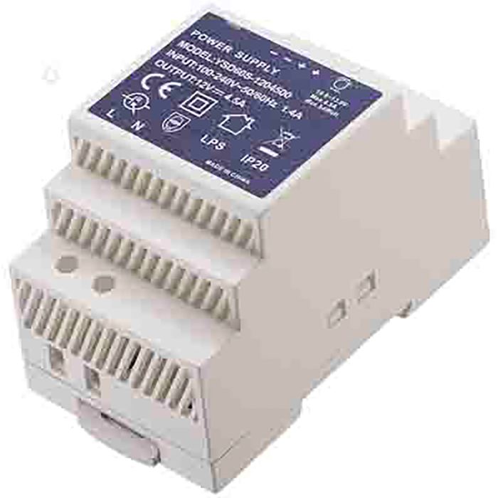 DIN Rail Mounted Power Supply 6A 72W 90-264VAC 12VDC Single Phase DM Series