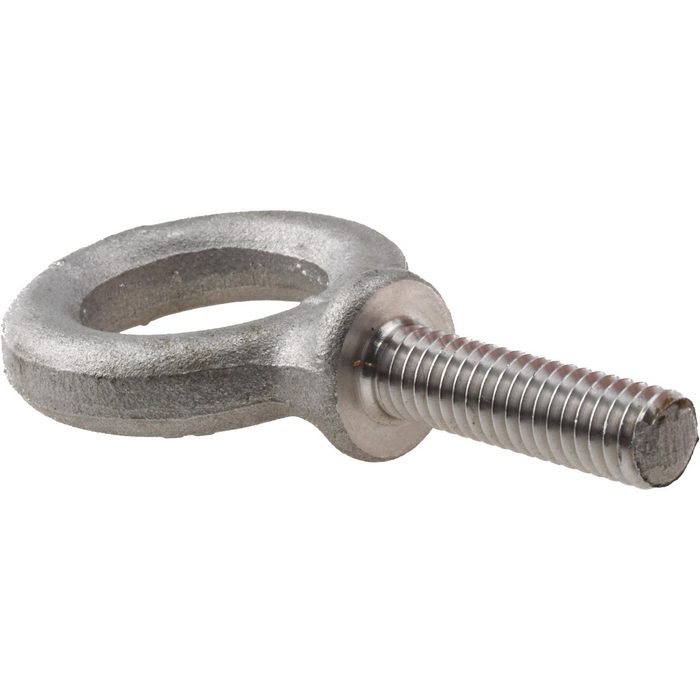 Fixed Lifting Eye Bolt, With Shoulder, 5/16-18 Thread, Grade 304 Stainless Steel, Fully Threaded, 1-1/8 inch Shank