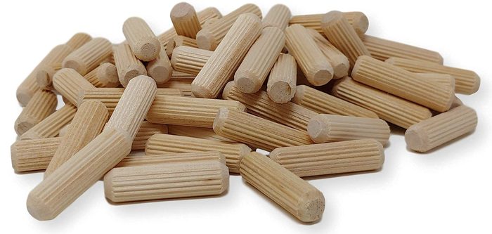 Fluted & Beveled Hardwood Dowel Pin
