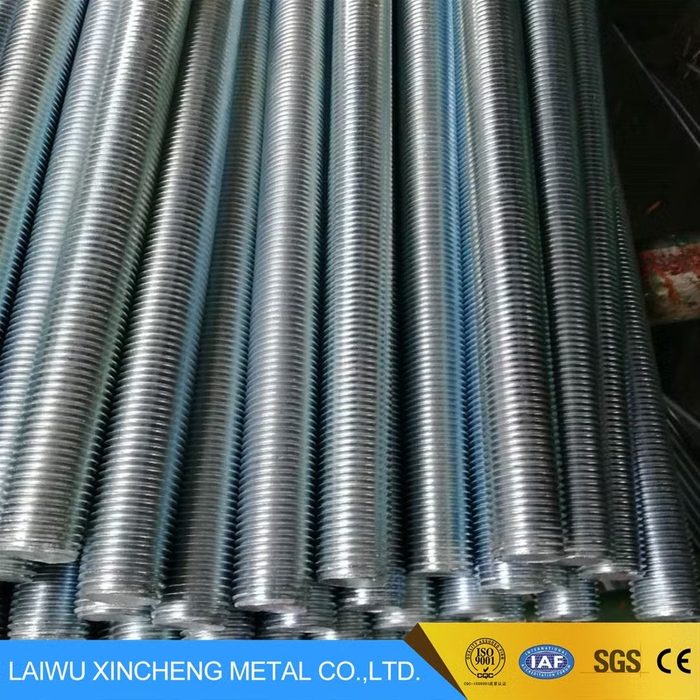 5/8" x 8" Hot Dip Galvanized Steel Threaded Rod