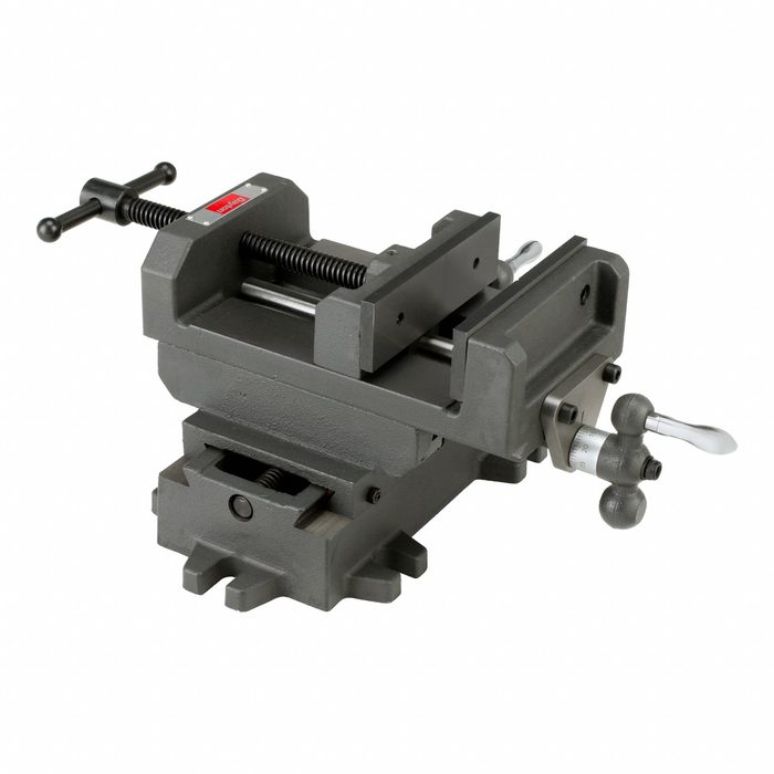 Machine Vise, 6 in Jaw Face Wd, 6 in Max Jaw Opening