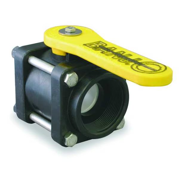 2" FNPT Polypropylene Ball Valve Inline