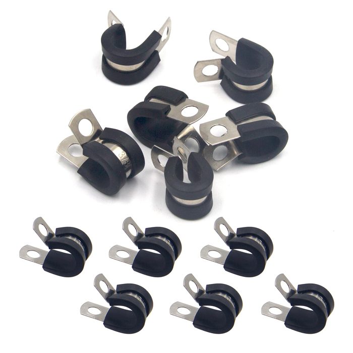 Rubber Lined P Clips