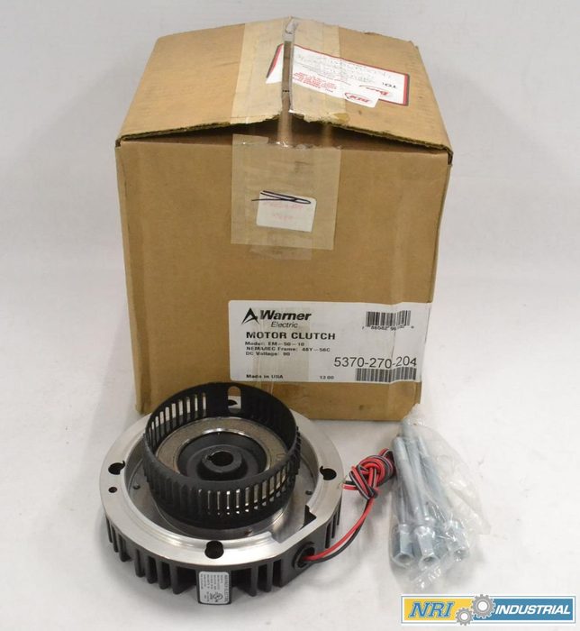Shaft/Shaft Electric Clutch and Brake, 30 ft-lb Torque, 90 DC Voltage