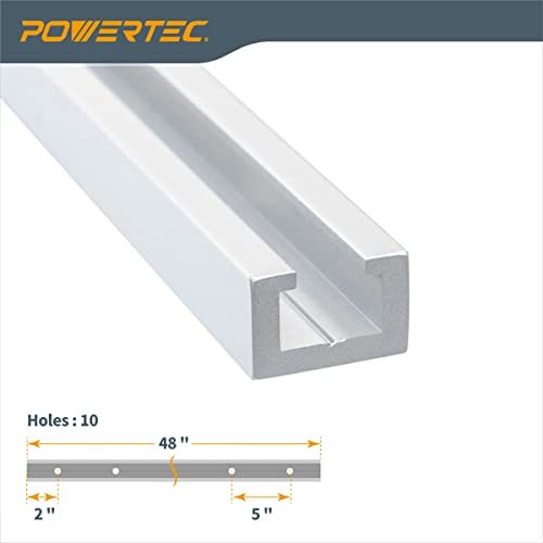 Heavy-Duty Aluminum T-Track Specialized T Slot Track, 48 in.