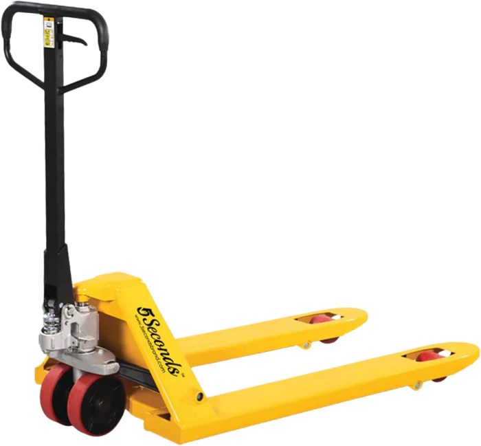 Heavy-Duty Steel Pallet Jack - 5500lb Capacity, Hydraulic Hand Truck with 48” x 21” Forks