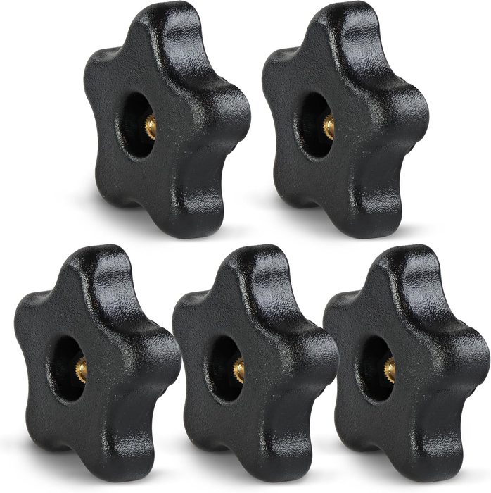 5 Star 5/16in-18 Internal Threaded Clamping Knob - T Knob Plastic Jig Knobs