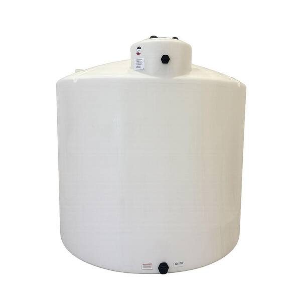 2500 Gal. White Polyethylene Vertical Storage Tank