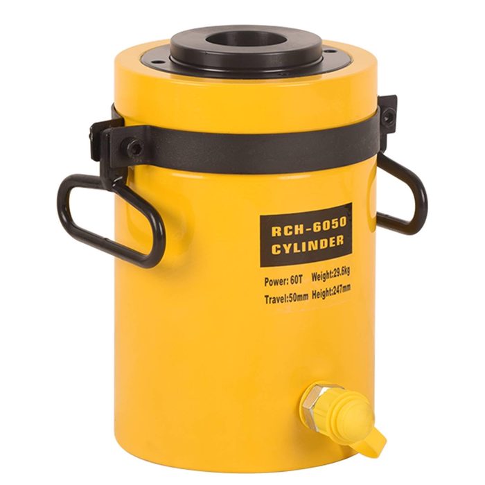 60 Ton Hollow Ram Hydraulic Cylinder, 2" Stroke