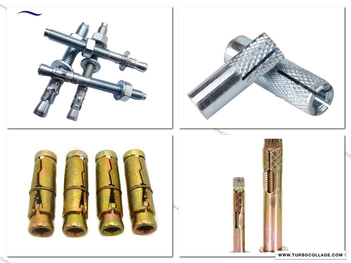 Wedge Anchors M6~M30 Galvanized Steel Through Bolt