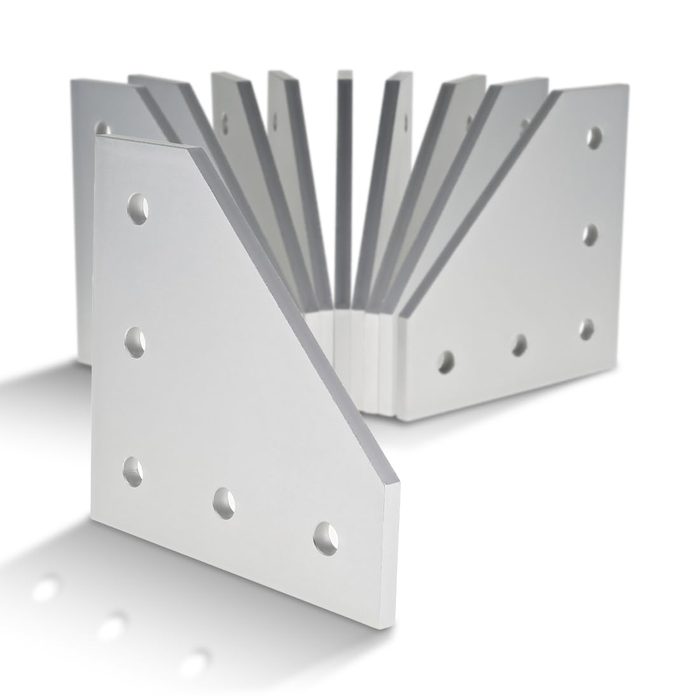 Aluminum 5 Hole 90° Joining Plate