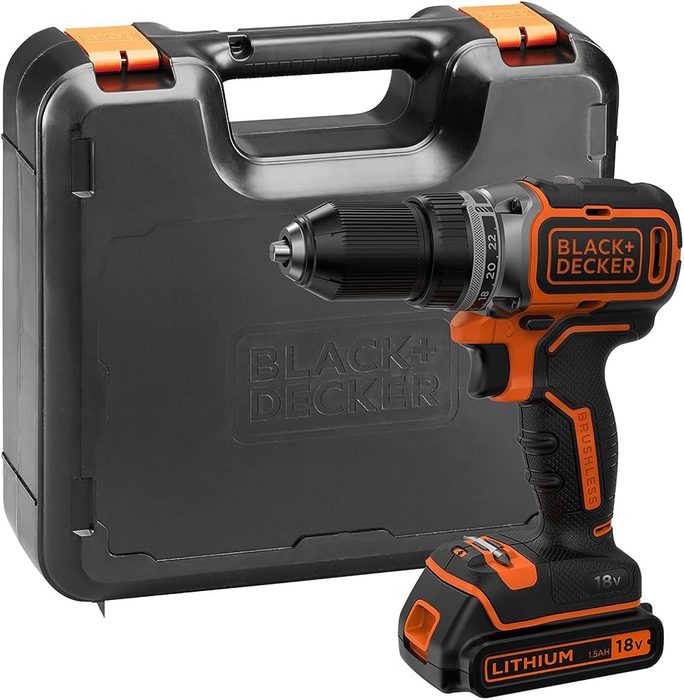 18V Brushless Motor 1.5ah Lithium-Ion Battery Cordless Drill