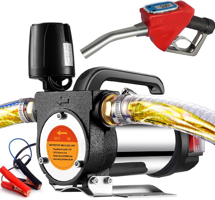 Portable Fuel Tank for Diesel & kerosene 12V Electric Transfer Pump