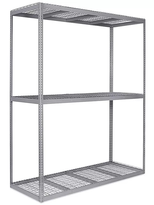 Wide Span Storage Rack with Wire Decking, 96 x 36 x 120