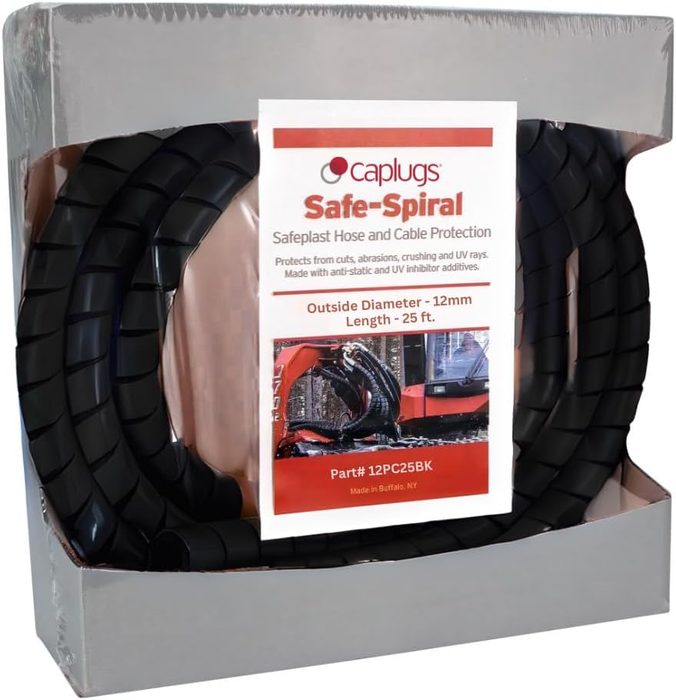 Spiral Guard Wrap, 0.50 in OD, 25.00 ft Long