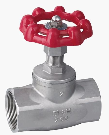 J11W-16P 304 Stainless Steel Threaded Globe Valve 1/2 3