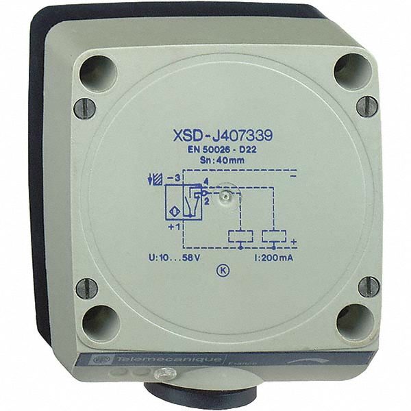 Inductive Proximity Sensor: Rectangular, 60 mm Detection Distance