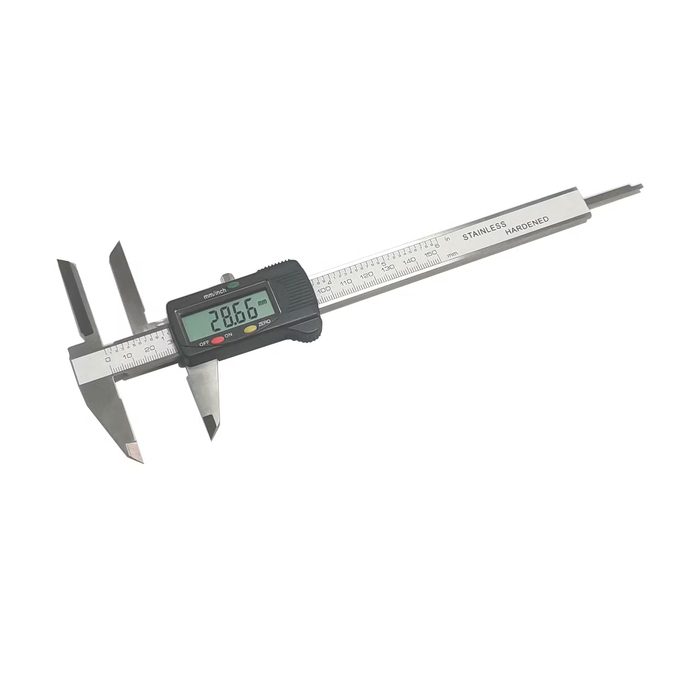 Digital Caliper with Long Knife-Edged Upper Jaws