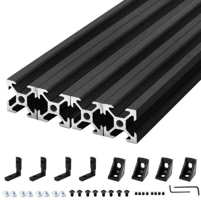 V-Slot Black Aluminum Profile Extrusion Linear Rail
