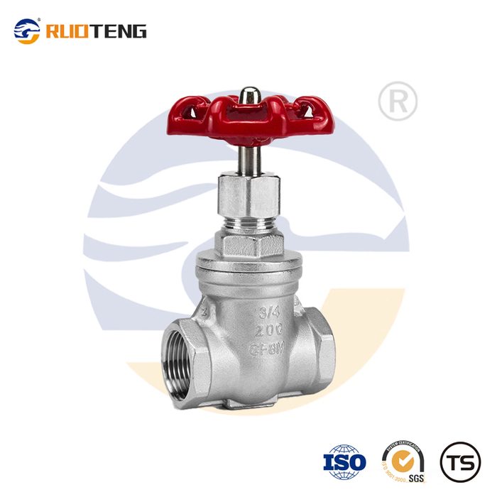 Gate Valve, Threaded (NPT), Stainless Steel, Screw-In