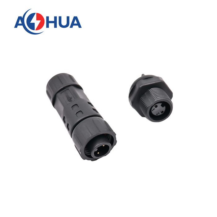 2 Pin Power Circular Connector Female Panel Mount