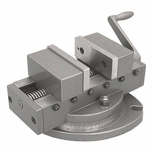 Machine Vise, 4 in Jaw Face Wd, 4 in Max Jaw Opening