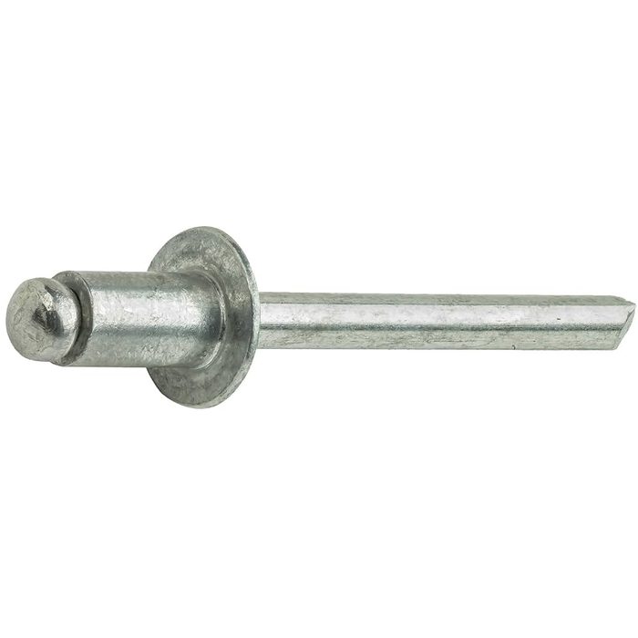 Pop Rivets, Heavy Duty, Open-End, Dome-Head Blind Rivets