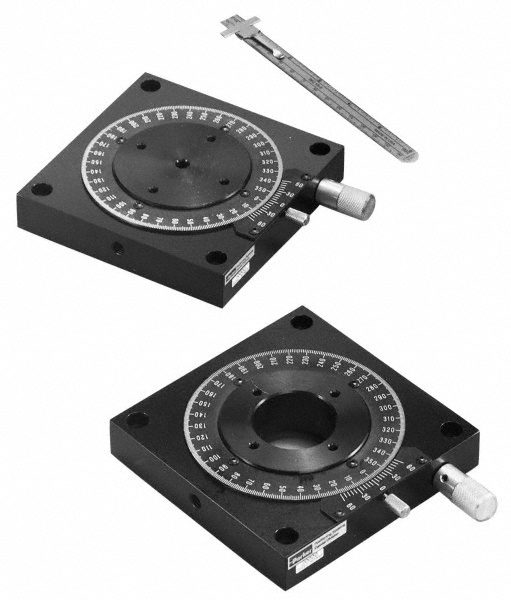 Rotary Positioning Stage, Worm Gear Low Profile