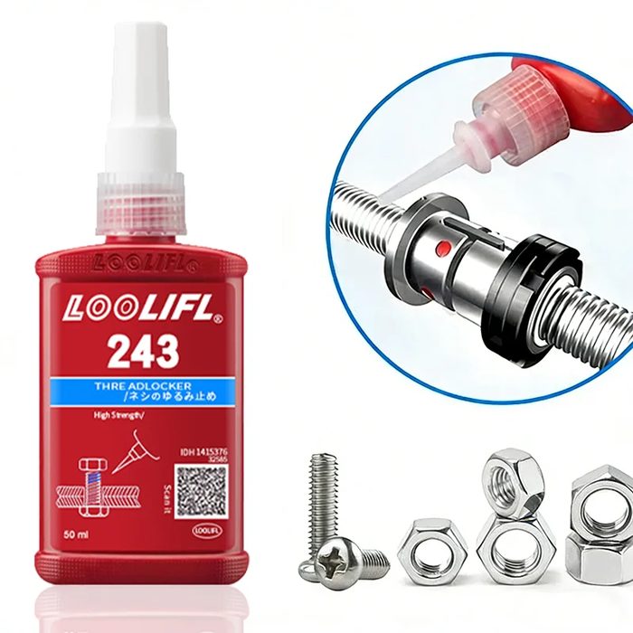 50ml Thread locking agent 243 blue medium strength
