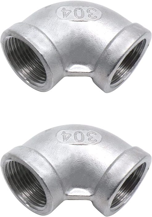3/4 inch NPT Threaded Female to Female Elbow Pipe Fitting