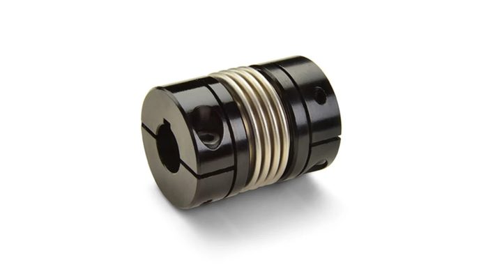 Bellows Coupling, 16 mm Bore Dia 1, 14 mm Bore Dia 2