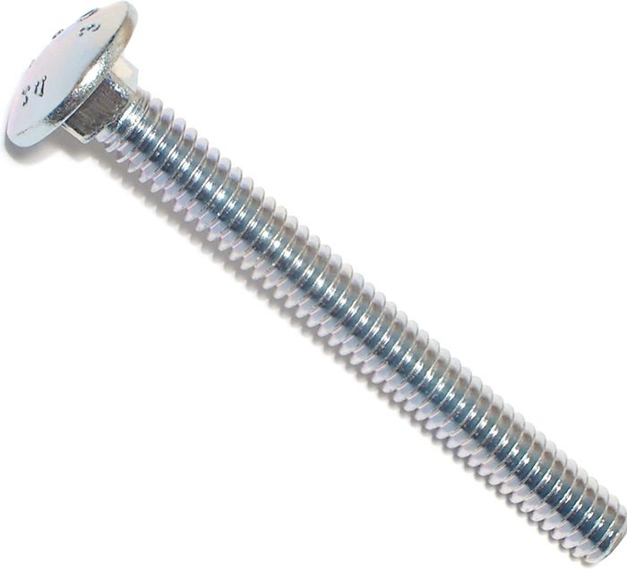 Carriage Bolt, 1/4 inch-20, 2-1/4 inch L, 18-8 Stainless Steel, Fully Threaded