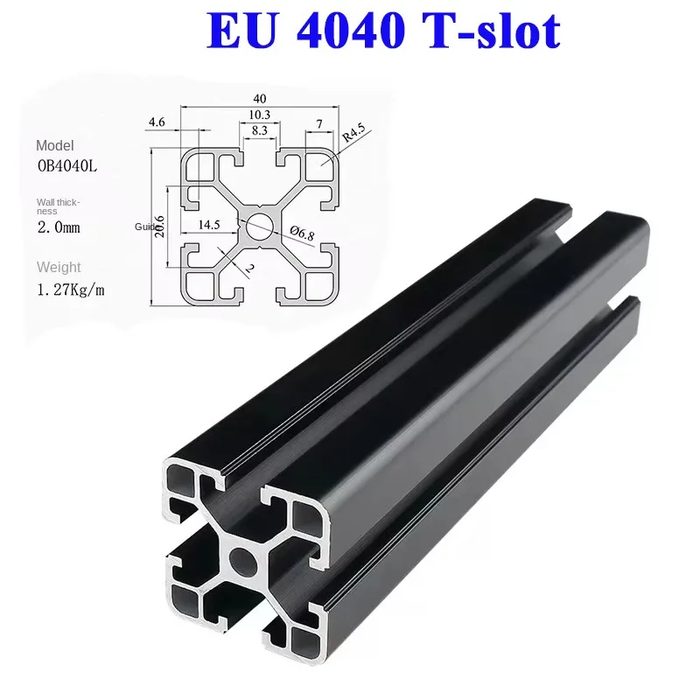 4040 European Standard T-Slot Extruded Aluminum Profile