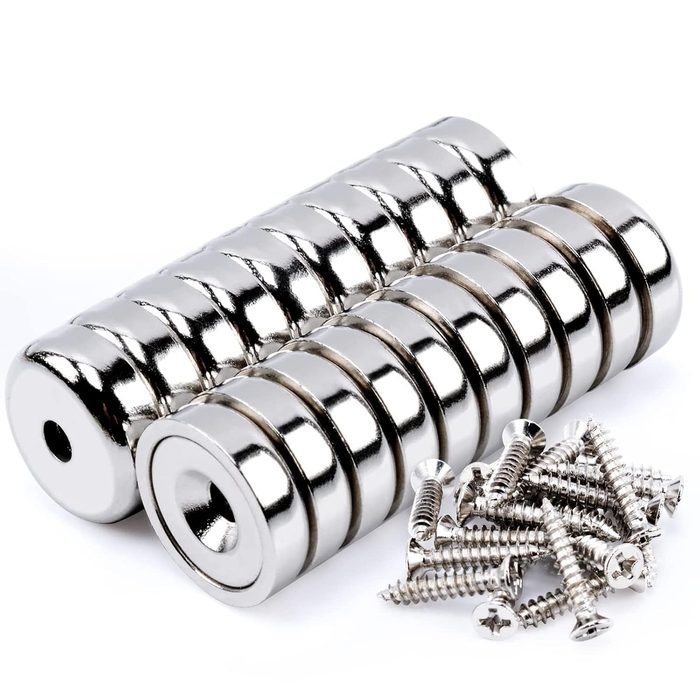 Heavy-Duty Pot Magnet with Countersunk Holes