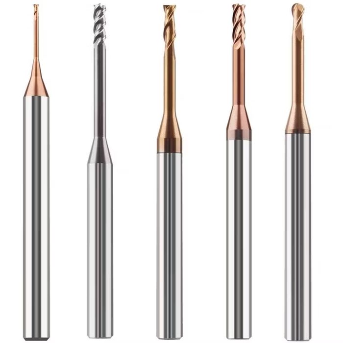 Precision 4-Flute Long Neck Carbide End Mill