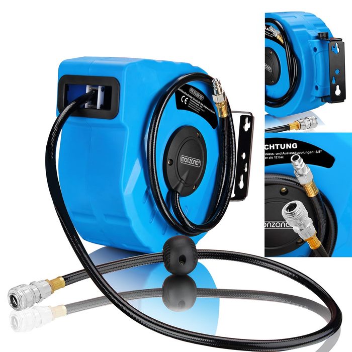 Wall Mounted Pneumatic Compressor Automatic Compressed Air Hose Reel