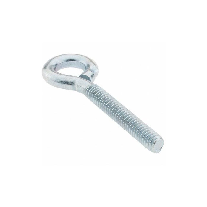 Steel Wire Turned Eye Bolt, #12-24, Zinc-Plated Finish