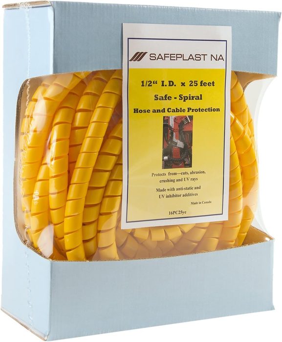 Hose Protection Spiral Wrap, 4 11/25 in Dia, 4 ft Lg