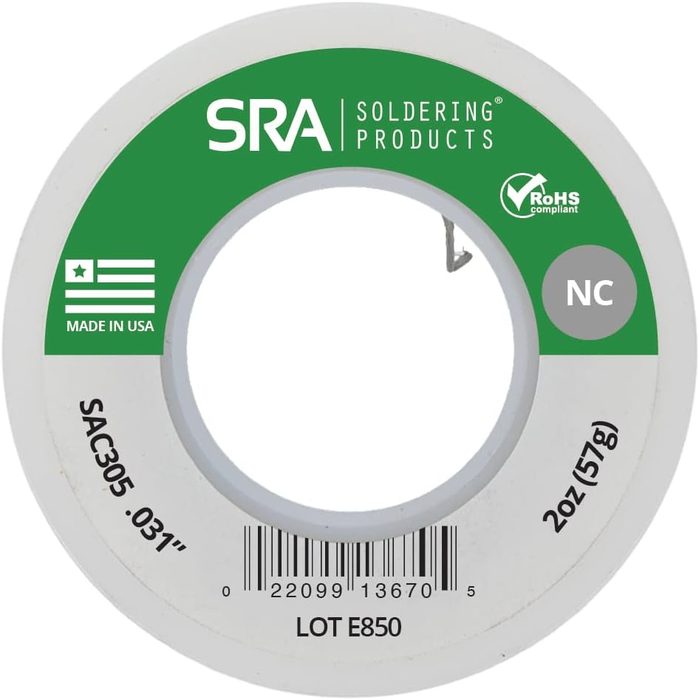 Lead Free Solid Core Silver Solder, 96/4