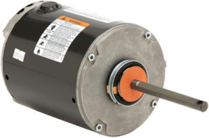1 HP 208 - 230 / 460 V 1200 rpm Open Air Over (OAO) Motor