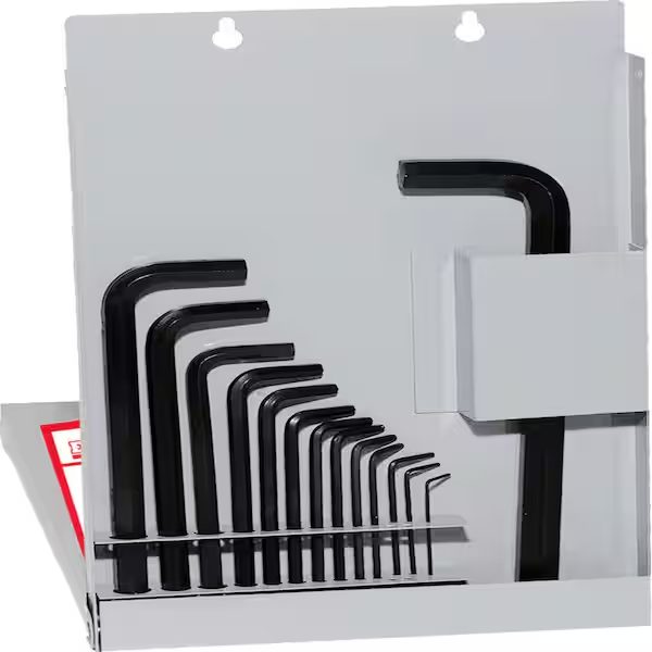 Ball-Hex-L Key Allen Wrench Set, 16-Pieces SAE