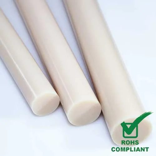 Beige Plastic Nylon Rod