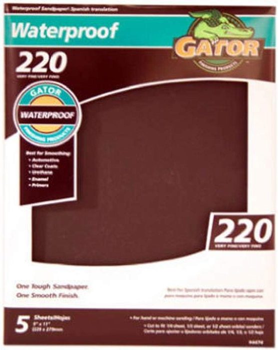 Sandpaper Sheets 220 Grit Extra Fine