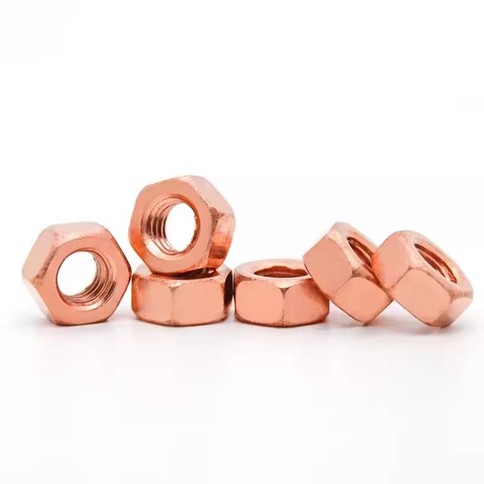 Red Copper Hex Flange Nuts M6 M8 M10 M12 M14 M16