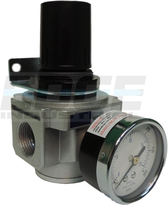 Heavy Duty In-Line Compressed Air Pressure Regulator for Air Compressor