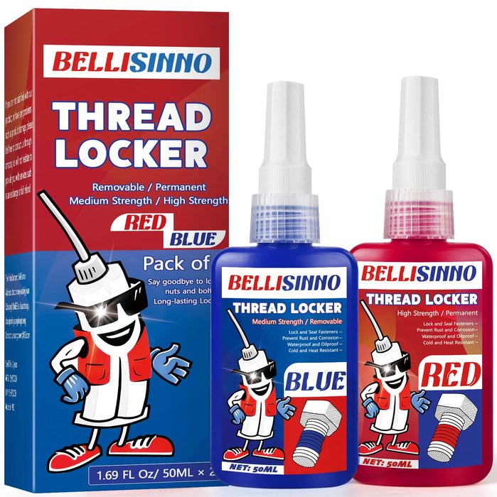 Blue/Red Medium to High Strength Threadlocker