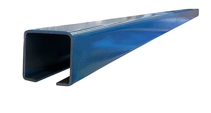 Unibilt Blue Enclosed Conveyor Track with Pre-welded End Yokes